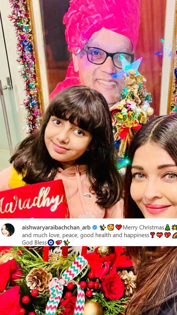 மகளுடன் கிறிஸ்துமஸ் வாழ்த்து தெரிவித்த ஐஸ்வர்யா ராய்