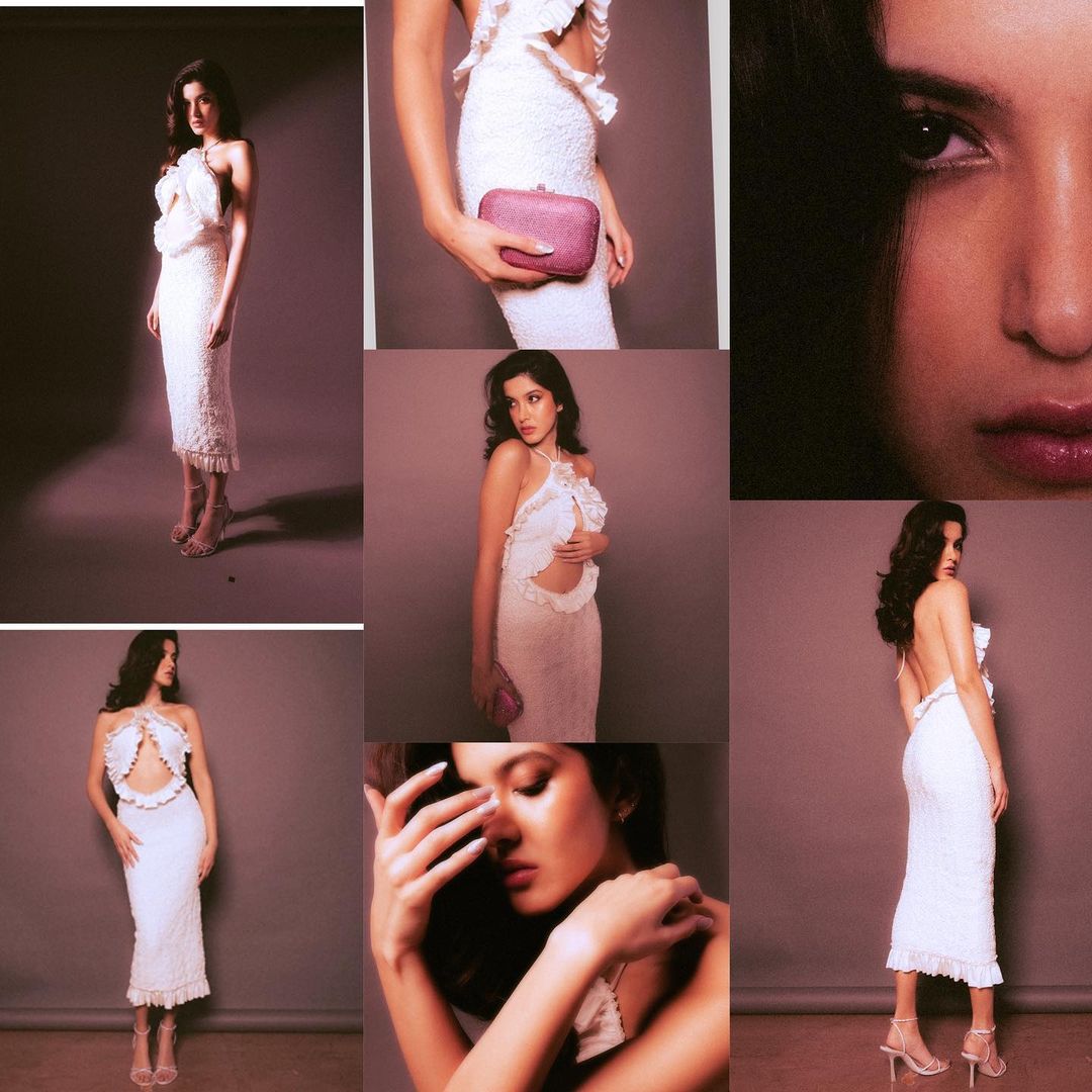 Shanaya Kapoor In White Cut Out Dress. Check Out Pics