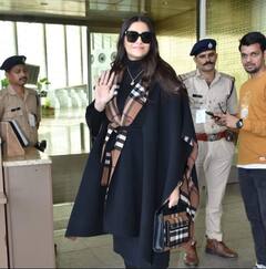 एयरपोर्ट पर स्टाइलिश लुक में स्पॉट हुईं Sonam Kapoor...पैपराजी को दी बेटे की फोटो न खींचने की सख्त हिदायत