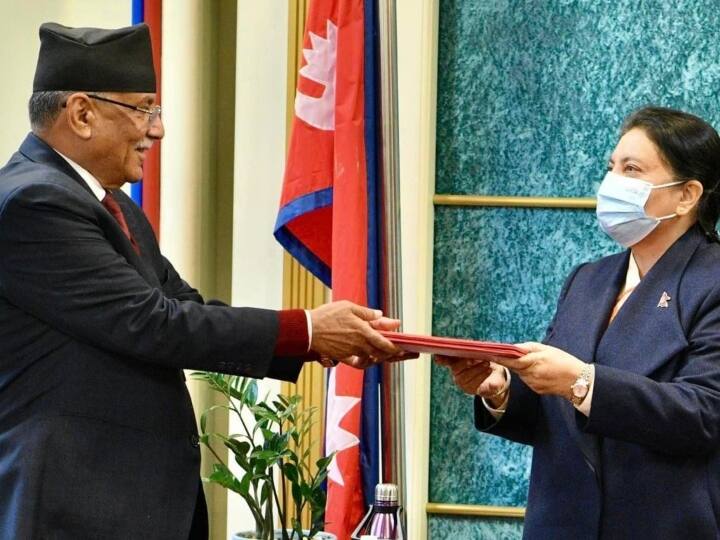 Nepal President appoints Pushpa Kamal Dahal as the new Prime Minister Nepal President's Office नेपाल की सत्ता में एक बार फिर बनी माओवादी सरकार, तीसरी बार PM पद की शपथ लेंगे प्रचंड