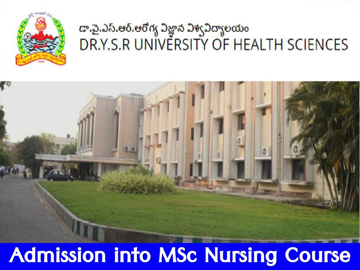 Dr. YSR University Of Health Sciences Has Released Notification For ...