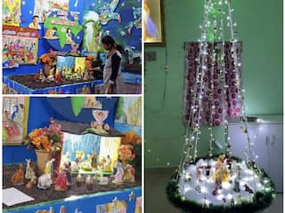 உலக அமைதி, கூட்டுக்குடும்பத்தை வலியுறுத்தும் வித்தியாசமான கிறிஸ்துமஸ் குடில்
