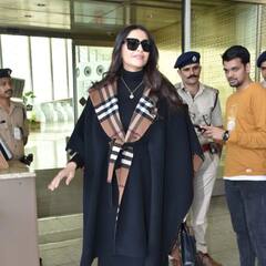 एयरपोर्ट पर स्टाइलिश लुक में स्पॉट हुईं Sonam Kapoor...पैपराजी को दी बेटे की फोटो न खींचने की सख्त हिदायत