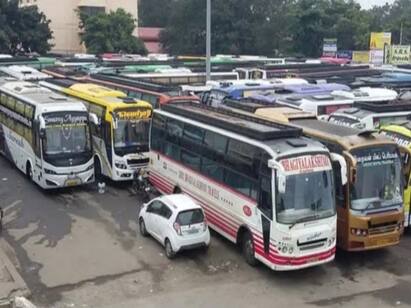 Omni bus fares hiked suddenly up to Rs.5000 fares return chennai Omni Bus :  அடேங்கப்பா... இதுதான் சாக்கா..? தங்க விலையை ஓவர்டேக் செய்யும் ஆம்னி பேருந்து கட்டணங்கள்! அதிர்ச்சியில் பயணிகள்!