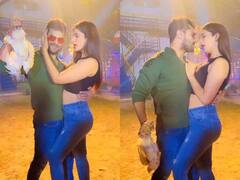 हाथ में मुर्गी लिए पूनम दुबे के साथ खेसारी लाल यादव ने करना चाहा रोमांस, एक्टर से हो बैठी भूल...लोगों ने लगाई लताड़