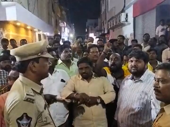 Andhra's Gudivada Tense After YSRCP, TDP Clash Andhra's Gudivada Tense After YSRCP, TDP Clash