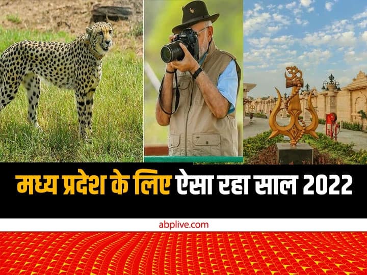 Year Ender 2022 Madhya Pradesh Development MP Tourism African Cheetahs Mahakal Lok Corridor Rahul Gandhi Bharat Jodo Yatra Year Ender 2022: बसाए गये अफ्रीकी चीते, बना 'महाकाल लोक’ गलियारा, जानिए-MP के लिए कैसा रहा साल 2022
