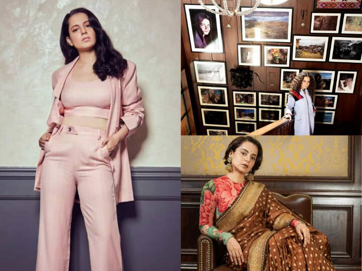 Kangana Ranaut House Inside Photos: बॉलीवुड एक्ट्रेस कंगना रनौत अपने बेबाकपन के साथ स्टाइलिश अवतार के लिए फेमस हैं. आज हम आपको एक्ट्रेस के लैविश घर की एक झलक दिखा रहे हैं.