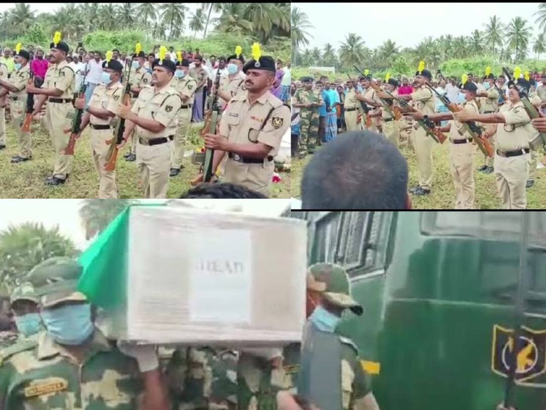 தருமபுரி: உடல் நலக்குறைவால் உயிரிழந்த ராணுவ வீரரின் உடலுக்கு 21 குண்டுகள் முழங்க மரியாதை!