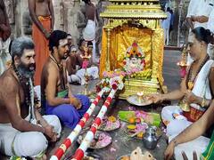 பழனி முருகன் கோயில் கும்பாபிஷேகம்; யாகசாலை பணிக்காக முகூர்த்த கால் ஊன்றப்பட்டது