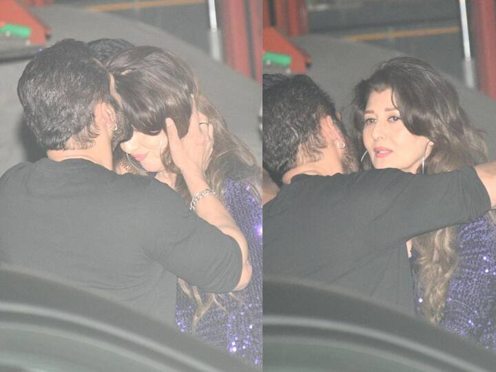 salman khan birthday party forehead kiss to his ex girlfriend sangeeta bijlani photo viral Salman Khan: वाढदिवस सलमानचा पण चर्चा एक्स गर्लफ्रेंड संगीता बिजलानीची; व्हायरल फोटोमधील केमिस्ट्रीनं वेधलं अनेकांचं लक्ष