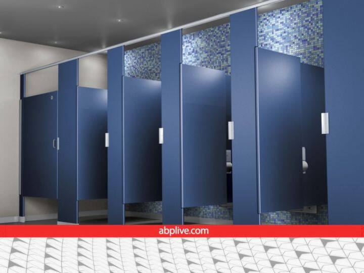 Why do toilet doors open from the bottom in malls and multiplexes