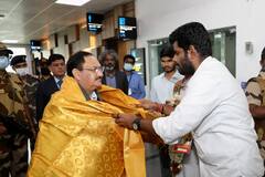 JP Nadda Arrives In Coimbatore To Kick Off BJP's 'Mission Tamil Nadu 2024'. IN PICS