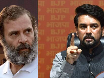 People like Rahul Gandhi question Army, insult them: Anurag Thakur ராகுல் காந்தியை போன்றவர்கள் ராணுவத்தை கேள்வி கேட்கிறார்கள், அவமதிக்கிறார்கள்: அனுராக் தாக்கூர்