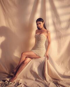 Mouni Roy Slips Into A Mini Pearl Dress - Check Out PICS