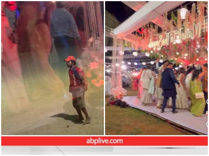 Zomato delivery agent dances in outside the wedding venue viral video अंदर पार्टी चल रही थी और 'सपने में मिलती है' पर सड़क पर डांस कर रहा था डिलीवरी एजेंट... देखें वीडियो