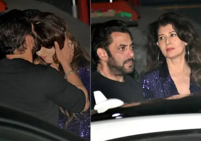 Salman Khan Birthday:  Salman kisses ex-girlfriend Sangeeta Bijlani. Salman Khan Birthday: બર્થ-ડે પાર્ટીમાં સલમાન ખાને એક્સ ગર્લફ્રેન્ડ સંગીતા બિજલાનીને કરી કિસ, શું ફરી પ્રેમમાં પડ્યા ભાઇજાન?