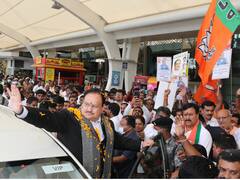 JP Nadda Arrives In Coimbatore To Kick Off BJP's 'Mission Tamil Nadu 2024'. IN PICS