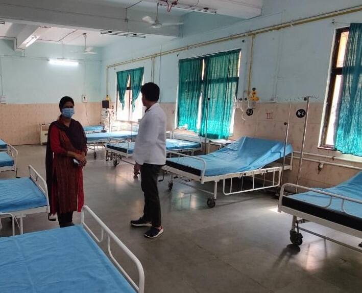 रुग्णालयातील उपलब्ध मनुष्यळाचा आढावाही यावेळी प्रशासनाने घेतला.