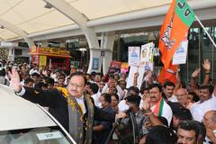 JP Nadda Arrives In Coimbatore To Kick Off BJP's 'Mission Tamil Nadu 2024'. IN PICS
