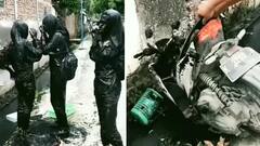 Funny Video: ਸਕੂਟੀ ਤੋਂ ਡਰੇਨ 'ਚ ਡਿੱਗੀਆਂ 'ਪਾਪਾ ਦੀਆਂ ਪਰੀਆਂ', ਬਾਹਰ ਨਿਕਲੀ ਤਾਂ ਦੇਖ ਕੇ ਡਰ ਗਏ ਲੋਕ, ਵੀਡੀਓ ਆਇਆ ਸਾਹਮਣੇ