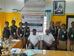 தோட்டக்கலை கல்லூரி மாணவிகள் பணி அனுபவத்திற்காக பட்டுக்கோட்டையில் முகாம்!