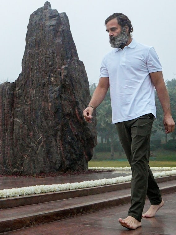 कड़कड़ाती ठंड में टी- शर्ट में दिखे राहुल गांधी