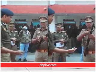 बंदूक की नली में गोली डालने लगे दरोगा जी..पुलिस अधिकारी भी लगे हंसने, Video वायरल