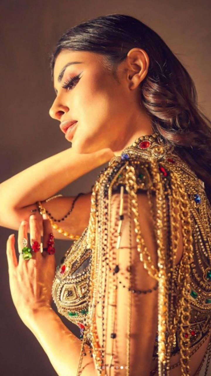 मौनी रॉयचा हा पोशाख आंतरराष्ट्रीय फॅशन डिझायनर गुलनोरा मुखेदिनोव्हा यांनी डिझाइन केला आहे.