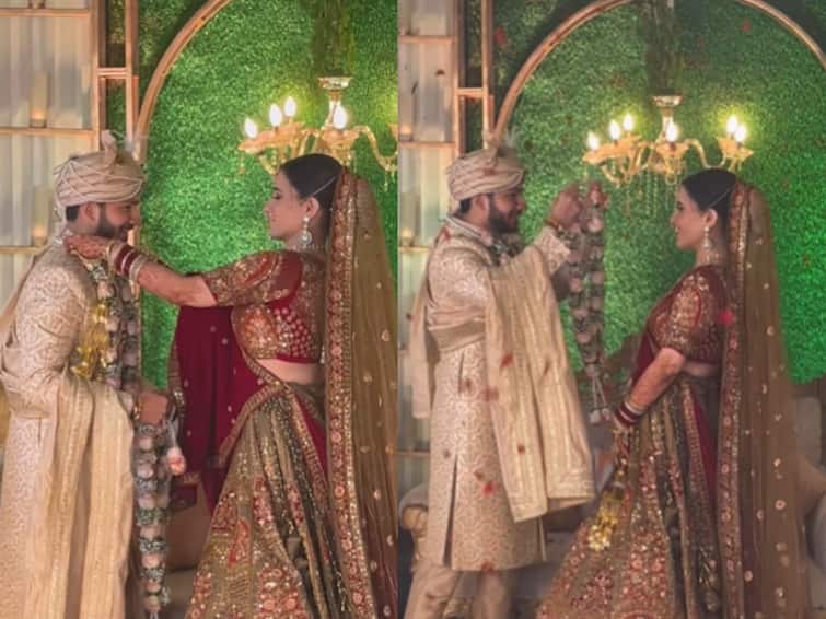 Bride's Incredible Backbend During Varmala Ceremony Impresses Internet video viral on social media Viral Video:  नवरदेव गळ्यात हार घालणार तितक्यात नवरीनं केलं असं काही; व्हिडीओ पाहून नेटकरी चक्रावले