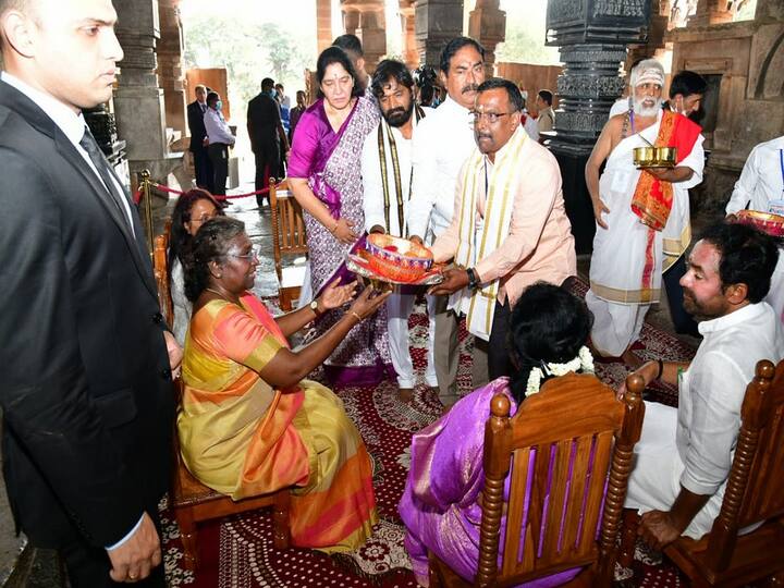 Darupadi Murmu Visited  Ramappa Temple know details Draupadi Murmu TS Tour: రామప్పపై రాష్ట్రపతి ద్రౌపది ముర్ము ప్రశంసలు, శిల్ప సంపద అద్భుతమని కితాబు
