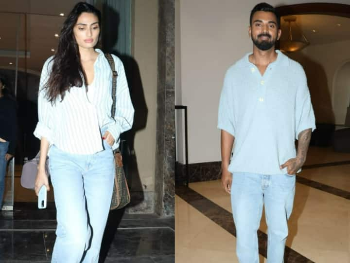 Athiya Shetty Pics: एक्टर सुनील शेट्टी की बेटी आथिया शेट्टी इन दिनों के एल राहुल के साथ शादी की खबरों को लेकर सुर्खियों में बनी हुई हैं. हाल ही में दोनों मुंबई में एकसाथ स्पॉट किए गए हैं.