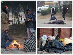 Homeless People Battle Winter With Bonfires, Take Refuge In Shelter Homes As Delhi Shivers