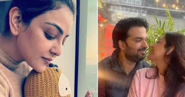 Kajal Aggarwal passionately kisses husband Gautam in Christmas pic with son Neil Kitchlu Kajal Aggarwalએ શેર કર્યો દીકરાનો સુંદર ફોટો, એક્ટ્રેસે પતિ સાથે આપ્યો રોમેન્ટિક પોઝ