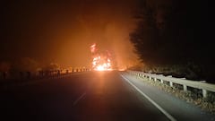 Palghar Fire : मुंबई अहमदाबाद राष्ट्रीय महामार्गावर 'बर्निंग टँकर'; टायरचे ब्लास्ट झाल्यानं मोठा स्फोट