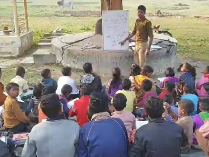 Gonda Uttar Pradesh Police personnel teach poor children free of cost after duty time SP honoured ANN Gonda News: पेड़ के नीचे गरीब बच्चों के सपनों को पंख लगाने में जुटा ये पुलिस कॉन्स्टेबल, बताई इसके पीछे की वजह