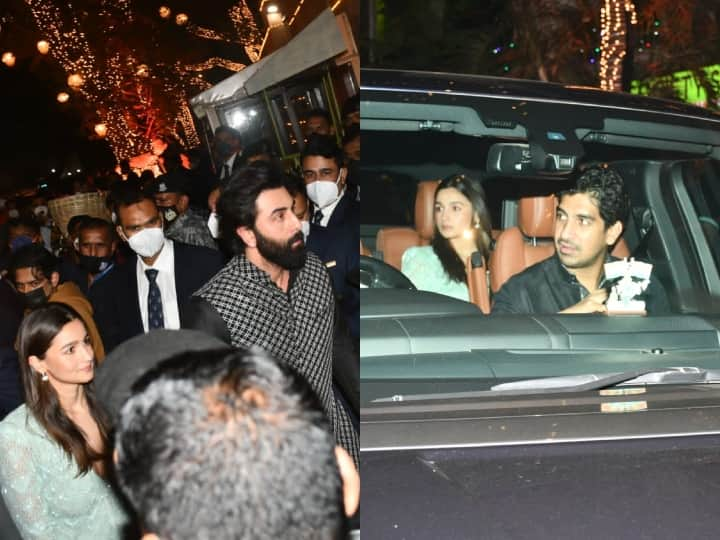 Alia Bhatt Ranbir Kapoor At Antalia: अनंत अंबानी और राधिका मर्चेंट की रोका सेरेमनी के बाद बॉलीवुड सेलेब्स रणबीर कपूर और आलिया भट्ट कपल को बधाई देने अंबानी खानदान के बंगले अंटालिया पहुंचे.