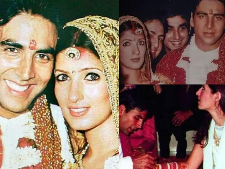 Twinkle Khanna Wedding Pics: बॉलीवुड एक्ट्रेस ट्विंकल खन्ना आज अपना 48वां बर्थडे सेलिब्रेट कर रही हैं. एक्ट्रेस अभिनेता अक्षय कुमार के साथ सात फेरे लिए है. देखिए दोनों की शादी वायरल तस्वीरें