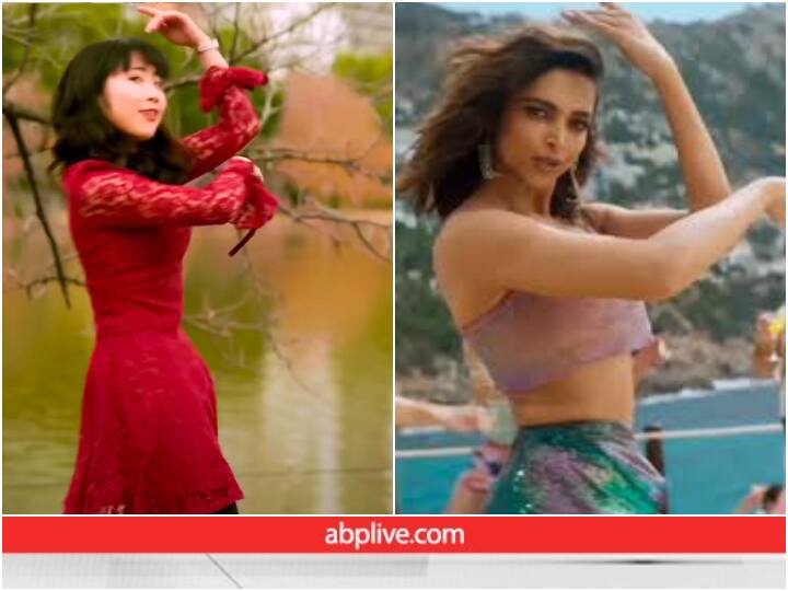 Japanese content creator girl dance on Pathan Song Viral Video