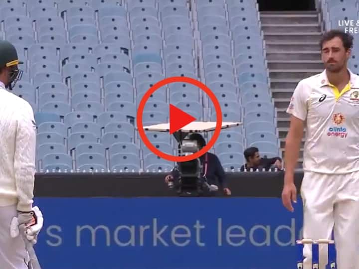Watch: Australian bowler Mitchell Starc warn African batsman Theunis de Bruyn during the match against SA see video Watch: ऑस्ट्रेलिया-अफ्रीका मैच के बीच मिचेल स्टार्क ने अफ्रीकी बल्लेबाज़ डी ब्रुइन को दी धमकी, बोले- यह उतना मुश्किल नहीं है