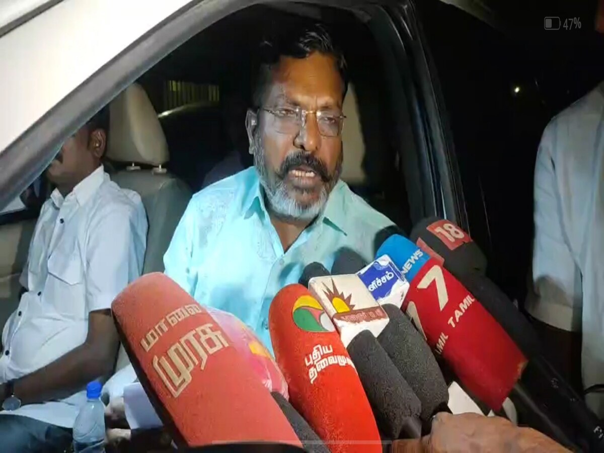 நேபாலில் உயிரிழந்த கைப்பந்து வீரர்; சென்னை வந்தடைந்த உடல் - திருமாவளவன் அஞ்சலி