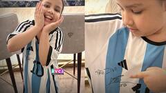 Lionel Messi - Ziva Singh Dhoni | ధోని కుతురు జివా సింగ్ కు మెస్సీ గిఫ్ట్..!ఏమిచ్చాడో తెలుసా..!| ABP