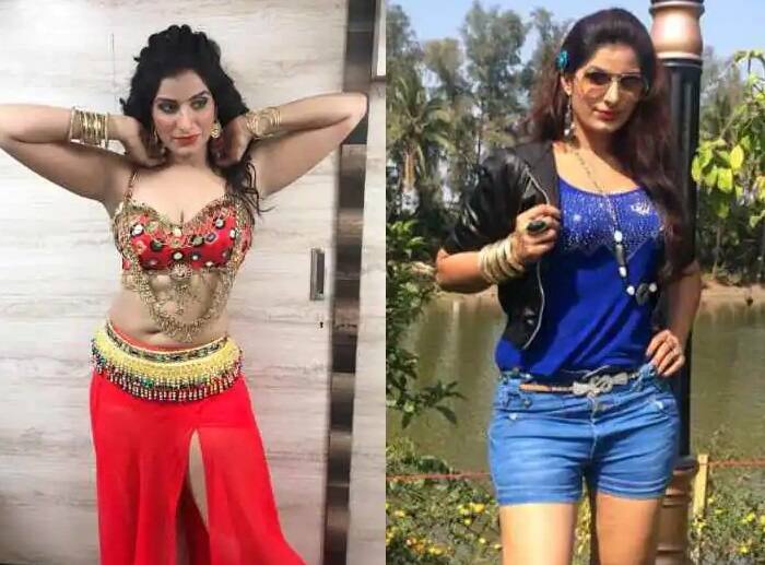 Poonam Dubey Photos: ભોજપુરી અભિનેત્રી પૂનમ દુબે આ દિવસોમાં ખેસારી લાલ યાદવ સાથે રિલીઝ થયેલા નવા વર્ષના સ્પેશિયલ ગીત 