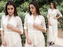Trisha Raangi promotions: அவள் உலக அழகியே..நெஞ்சில் விழுந்த அருவியே...நடிகை த்ரிஷாவின் லேட்டஸ்ட் க்ளிக்ஸ் !