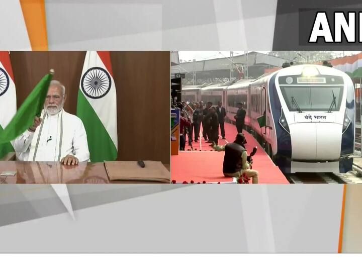 After Mother's Demise PM Modi Flags Off Vande Bharat Express In West Bengal Via Video Conference After Mother's Demise, PM Modi Flags Off Vande Bharat Express In West Bengal Via Video Conference