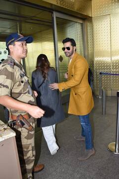 नए साल का जश्न मनाने पत्नी नताशा दलाल संग ट्रिप पर निकले वरुण धवन, एयरपोर्ट पर हुए स्पॉट