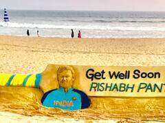 मशहूर सैंड आर्टिस्ट सुदर्शन पटनायक ने अपने अंदाज में की पंत के जल्द ठीक होने की कामना