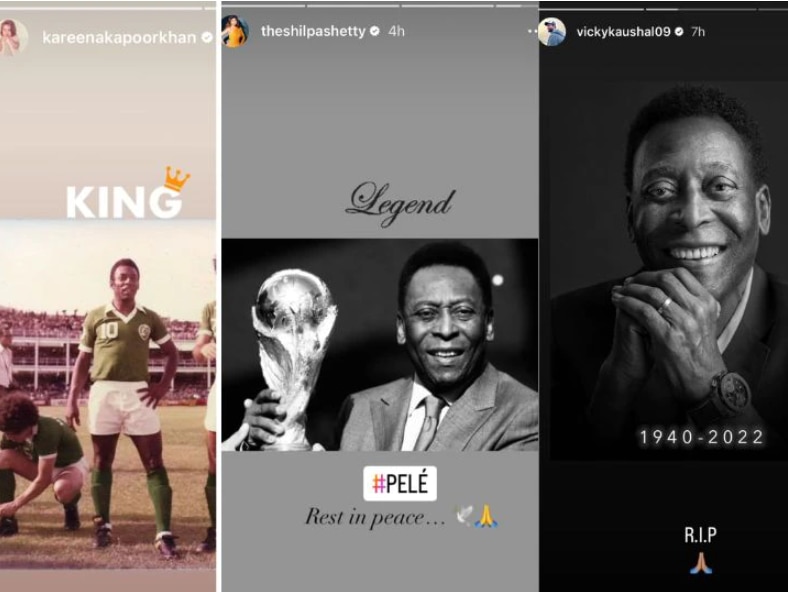 Pele Passed Away : करीना कपूर ते विकी कौशल; महान फुटबॉलपटू पेले यांना सेलिब्रिटींनी वाहिली श्रद्धांजली