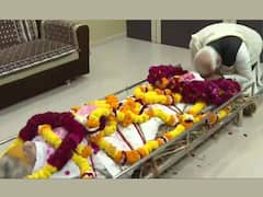 With Folded Hands, PM Bids Farewell To Mother Heeraben Modi
