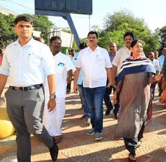 IN PICS: MP Kanimozhi Inspects Parks In Chennai For 'Namma Ooru Thiruvizha' Ahead Of Pongal 2023